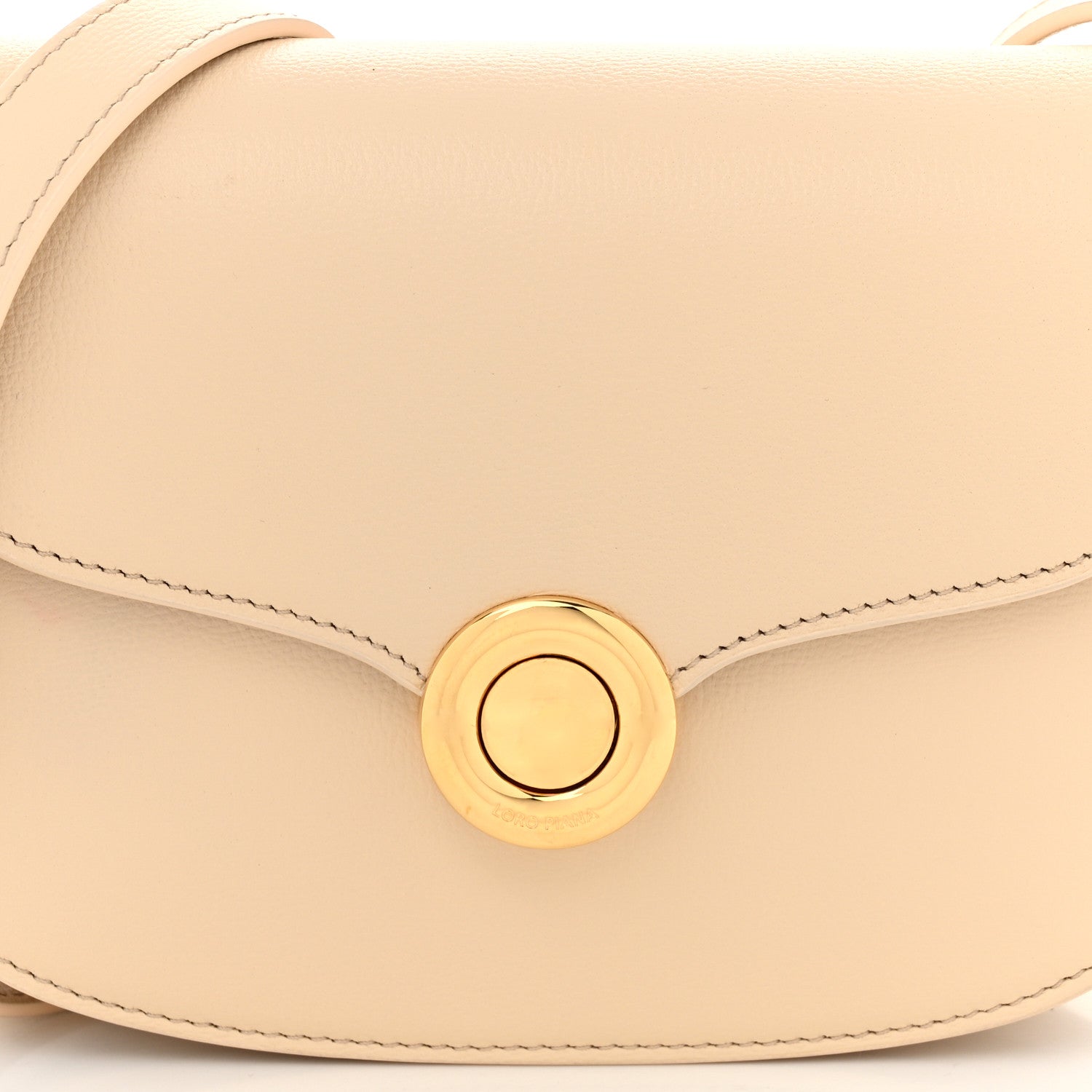 Loro Piana Grained Calfskin Mini Ghiera Bag Lotus Root 7 of 10