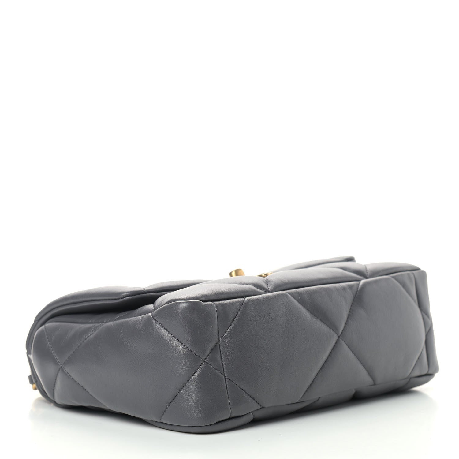 Chanel Lambskin Quilted Medium Chanel 19 Flap Dark Grey 4 of 9