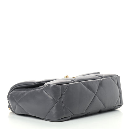 Chanel Lambskin Quilted Medium Chanel 19 Flap Dark Grey 4 of 9