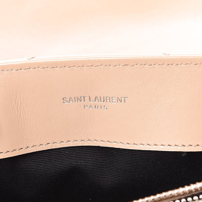 Saint Laurent Calfskin Y Quilted Monogram Small Loulou Chain Satchel Rose Antic 6 of 11