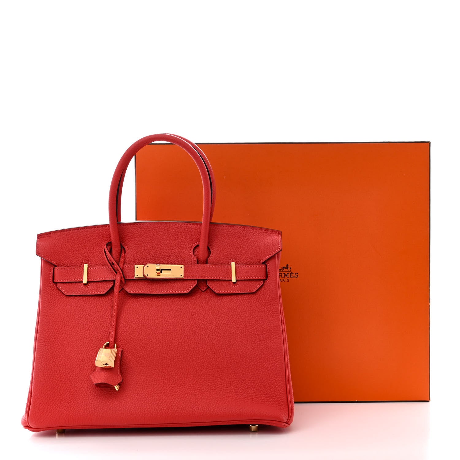 Hermes Togo Birkin 30 Rouge Pivoine 2 of 11
