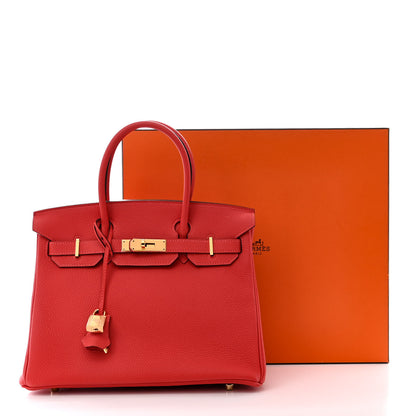 Hermes Togo Birkin 30 Rouge Pivoine 2 of 11