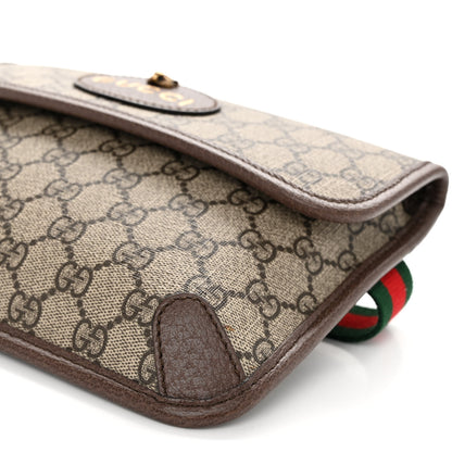 Gucci GG Supreme Monogram Neo Vintage Web Belt Bag Brown 10 of 10