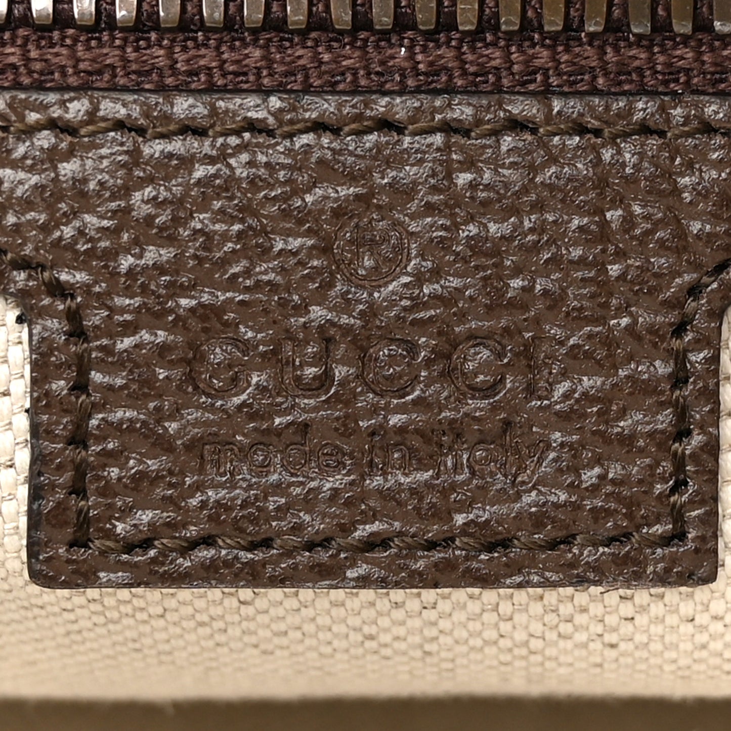 GG Supreme Monogram Web Small Ophidia Half Moon Hobo Brown