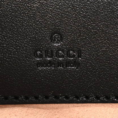 Gucci Calfskin Matelasse Mini GG Marmont Chain Crossbody Bag Black 5 of 10