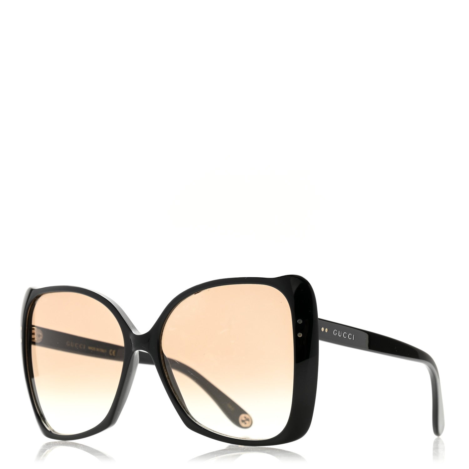 Gucci Acetate Oversize Square Frame GG0471S Sunglasses Black 1 of 7