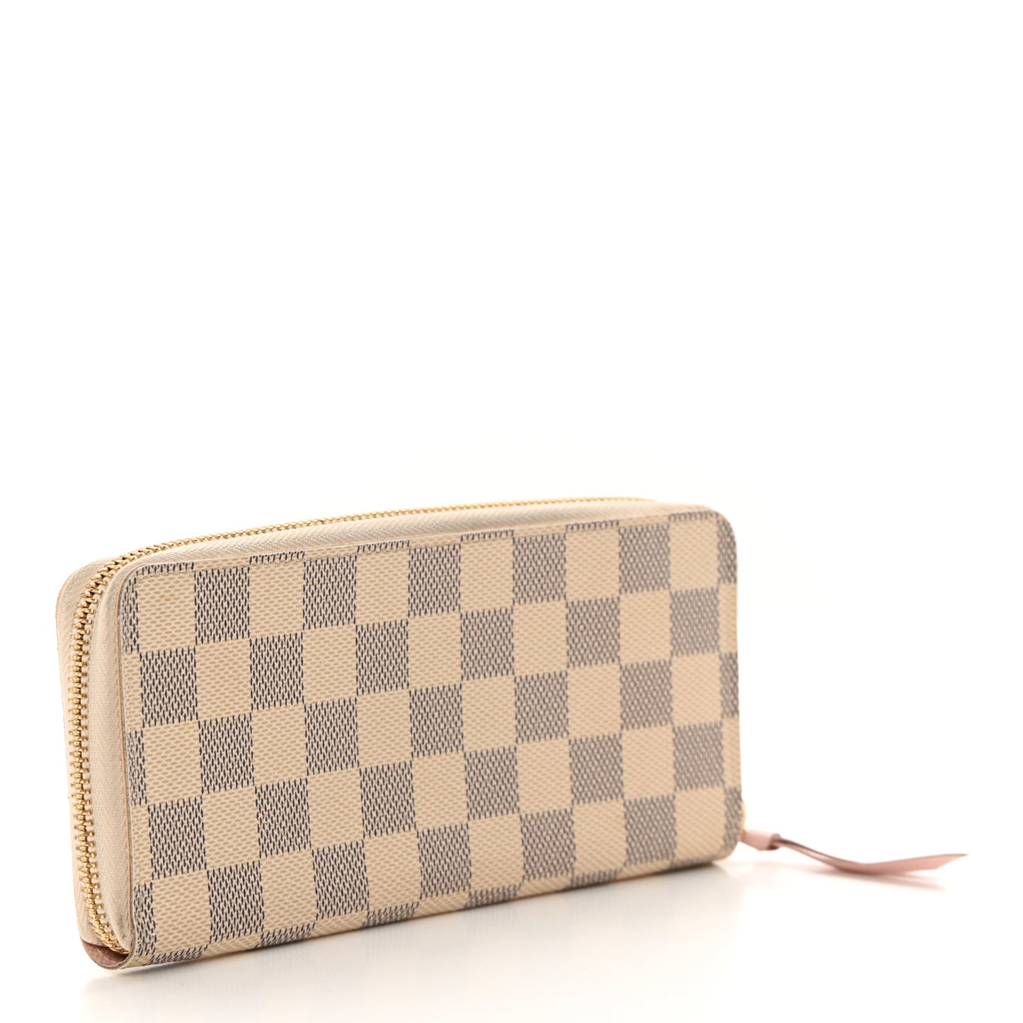 Damier Azur Clemence Wallet Rose Ballerine