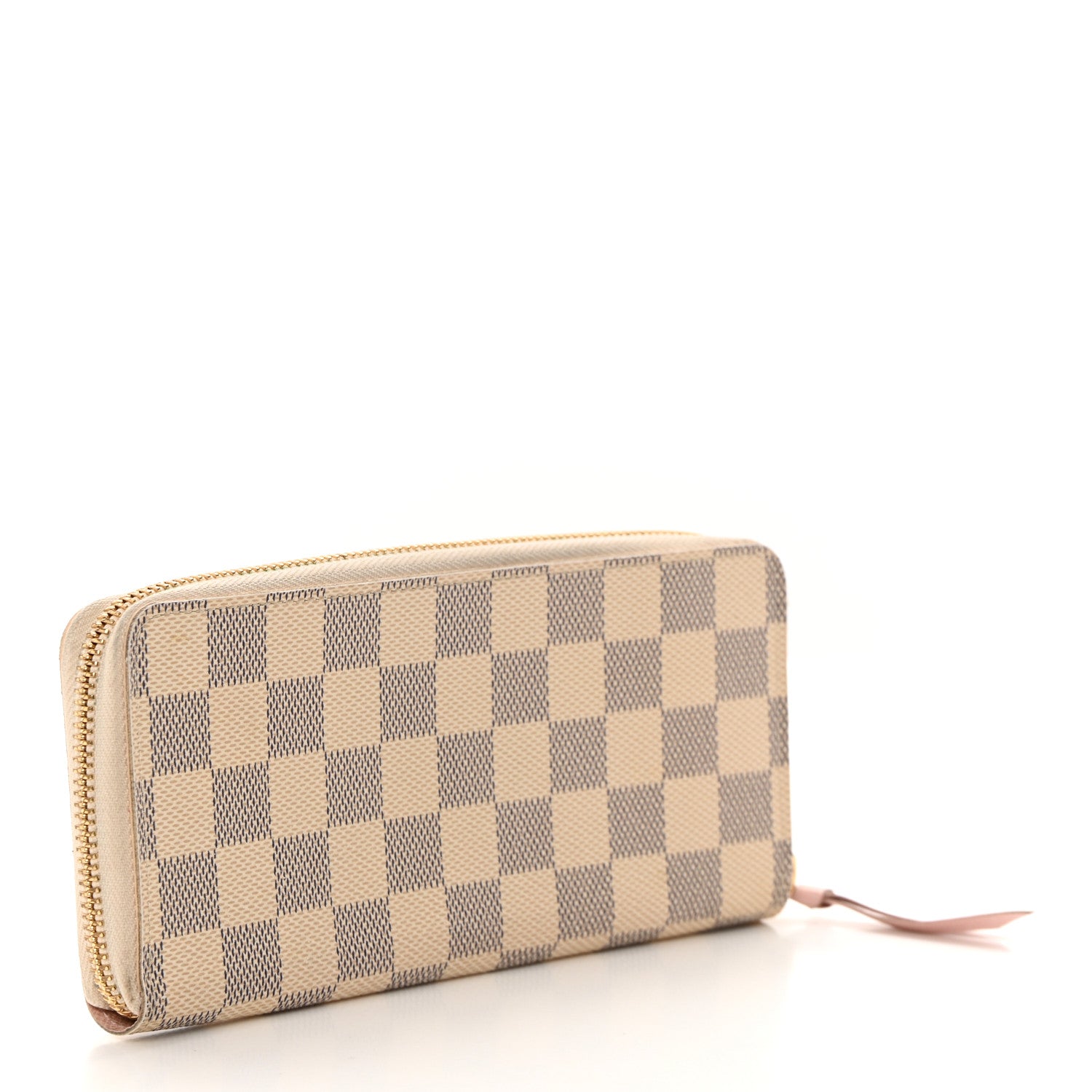 Louis Vuitton Damier Azur Clemence Wallet Rose Ballerine 3 of 11