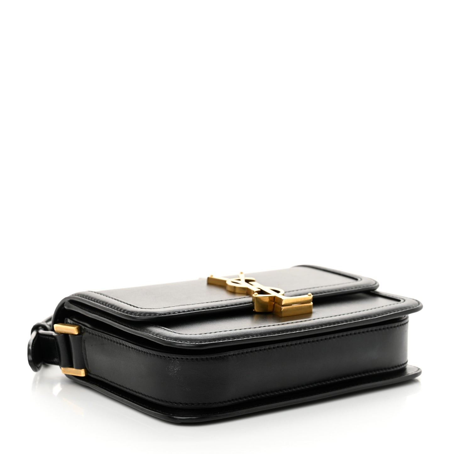 Smooth Calfskin Small Solferino Satchel Black