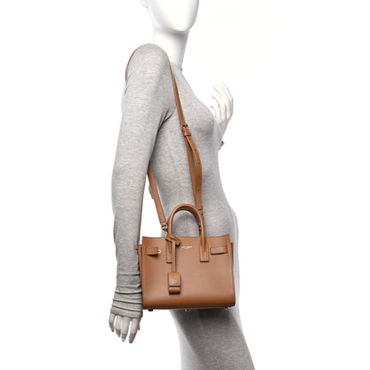 Saint Laurent Grained Calfskin Nano Sac De Jour Cinnamon 2 of 11