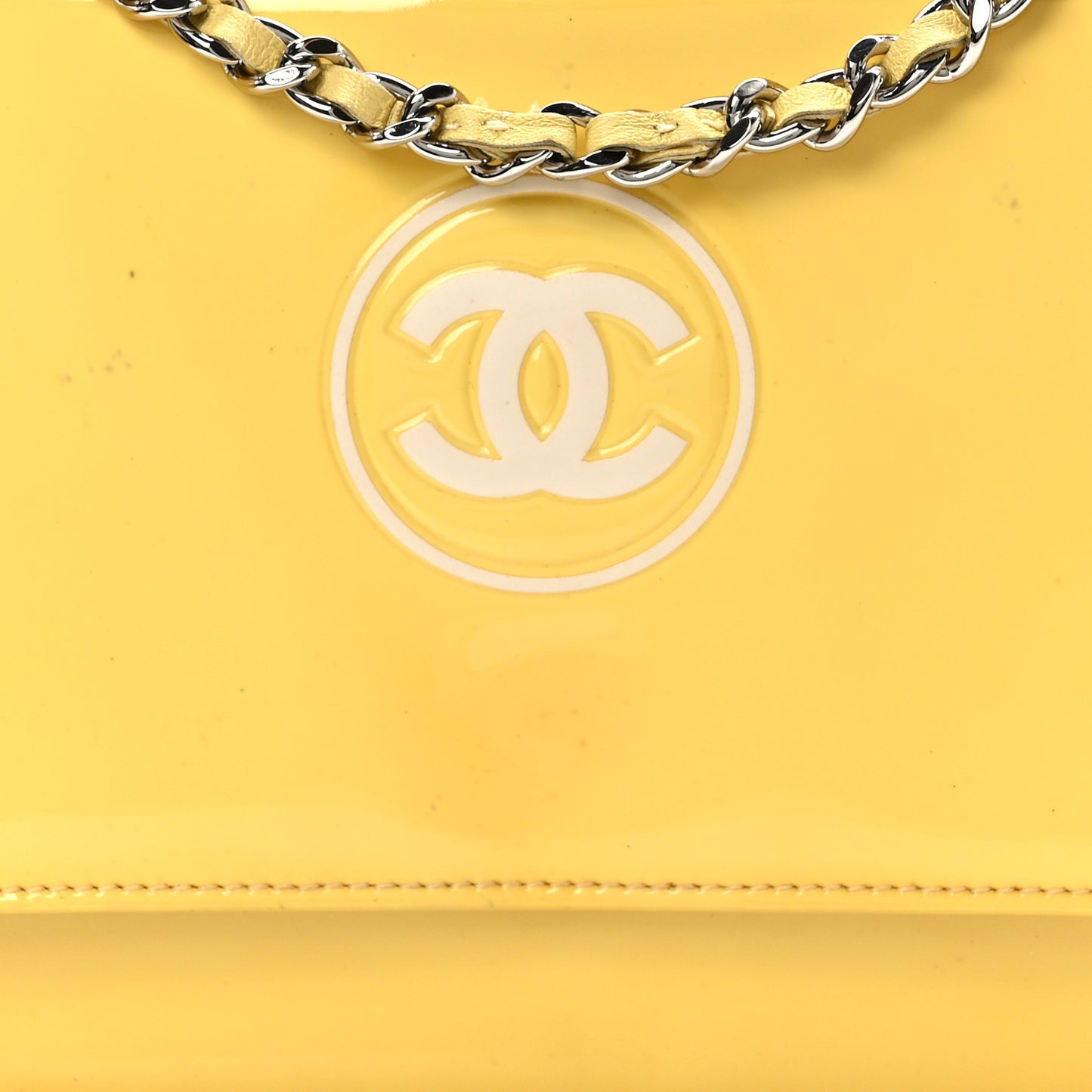 Patent CC Compact Wallet on Chain WOC Yellow