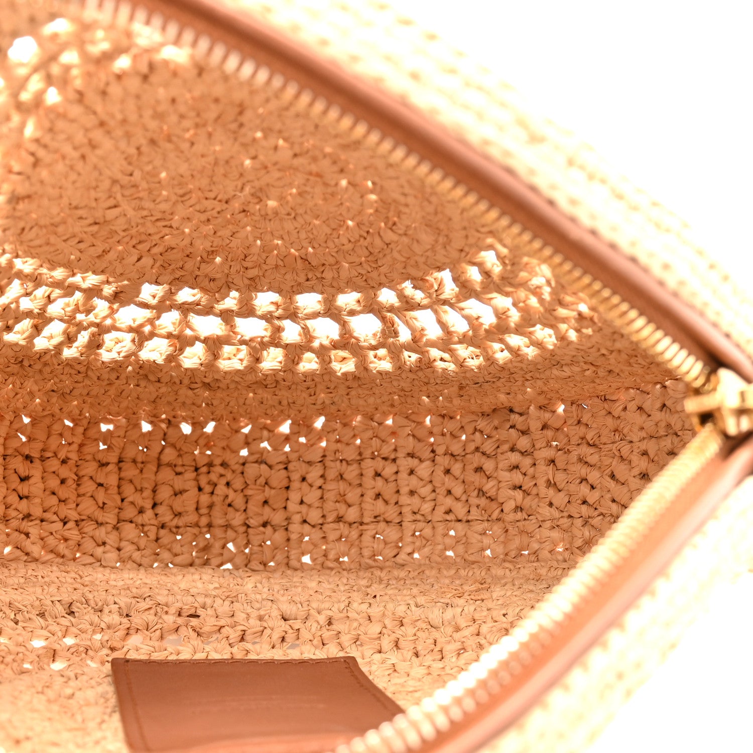 Saint Laurent Raffia Sac Round Naturel 4 of 9