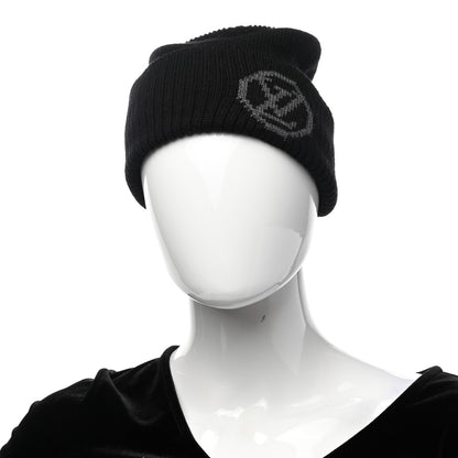 Louis Vuitton Wool Beanie Monogram Hat Black 2 of 6