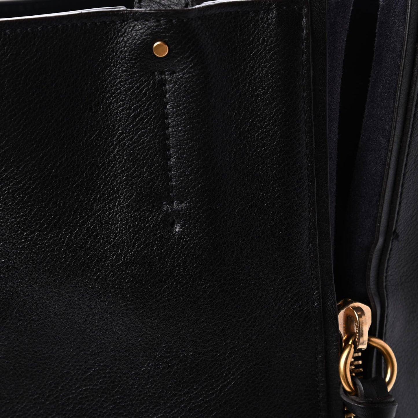 Smooth Calfskin Medium Milo Shopping Tote Black