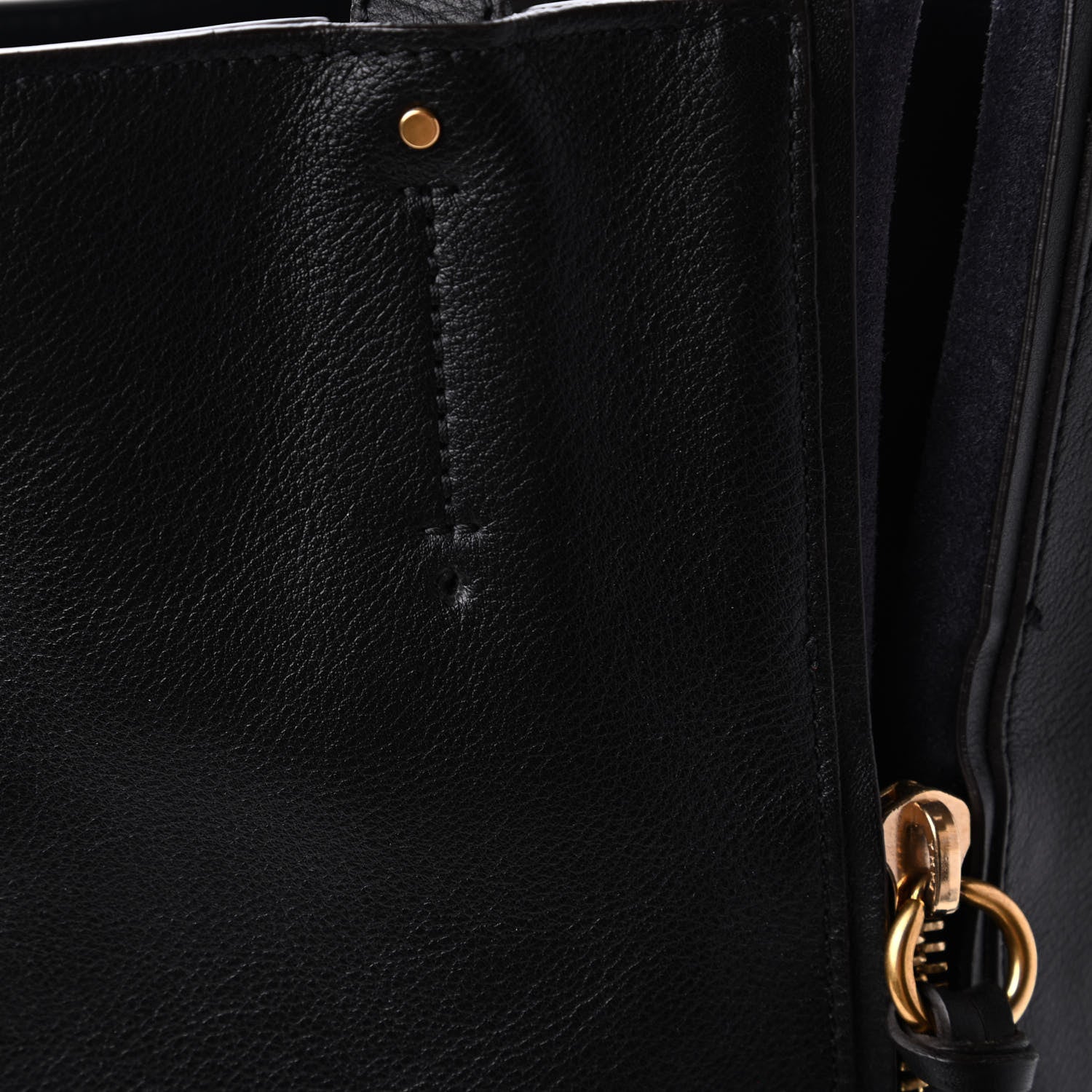 Chloe Smooth Calfskin Medium Milo Shopping Tote Black 11 of 11