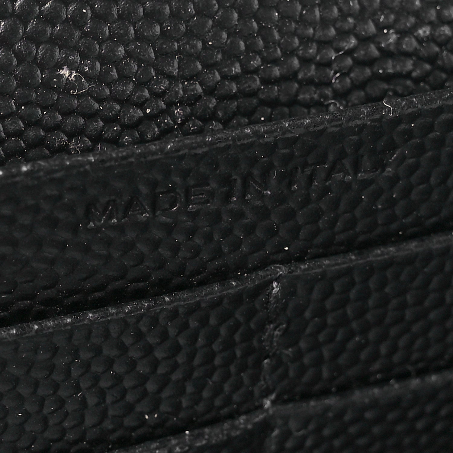 Saint Laurent Grain De Poudre Matelasse Chevron Monogram Chain Wallet Black 7 of 15