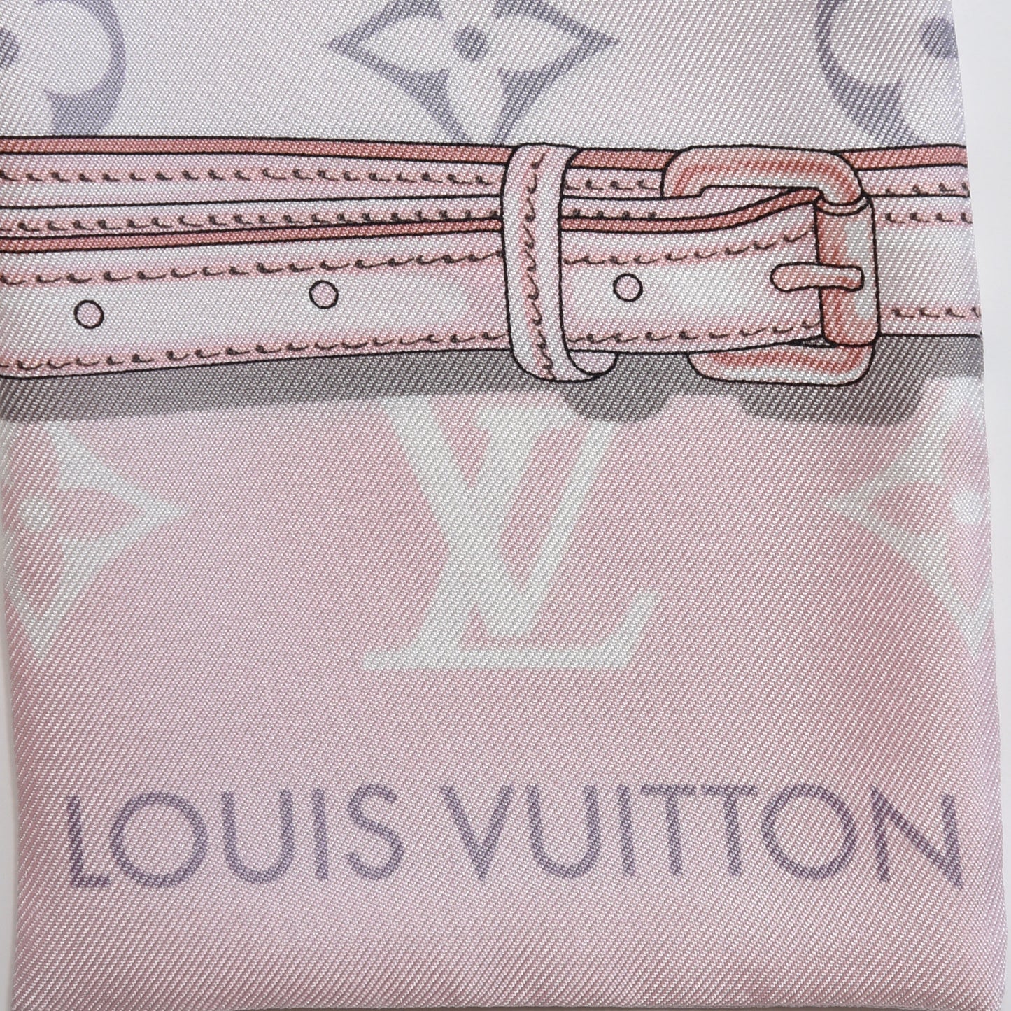 Silk Monogram Confidential Bandeau Light Pink