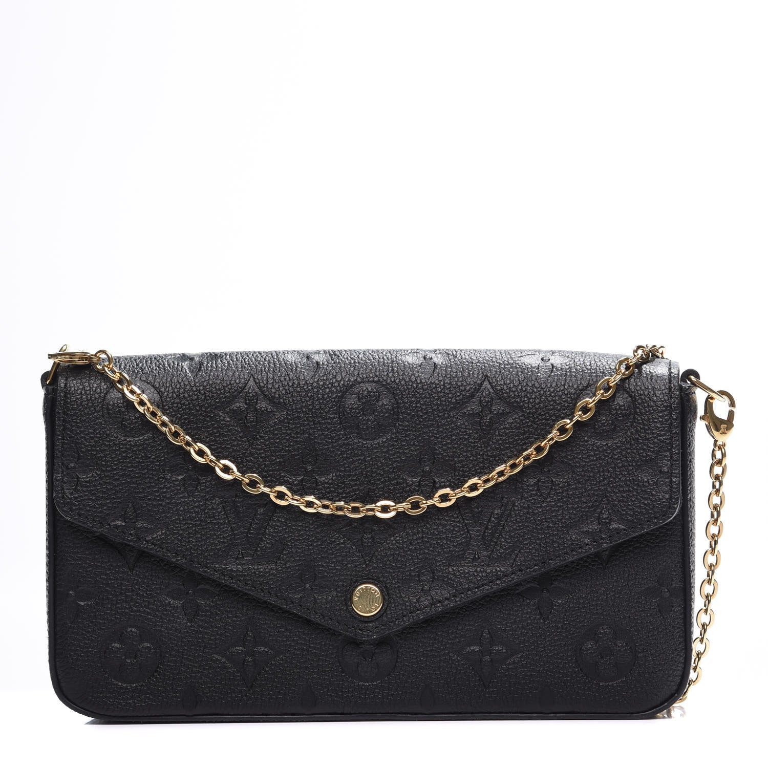 Louis Vuitton Empreinte Pochette Felicie Chain Wallet Black 1 of 11