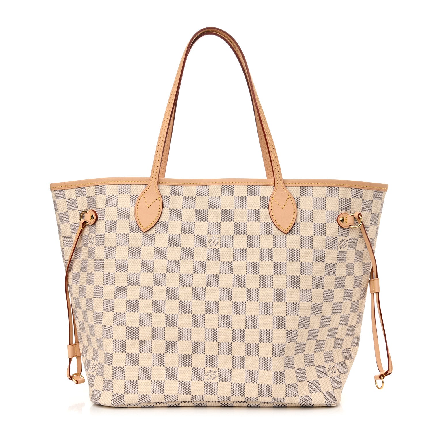 Louis Vuitton Damier Azur Neo Neverfull MM Rose Ballerine 1 of 9