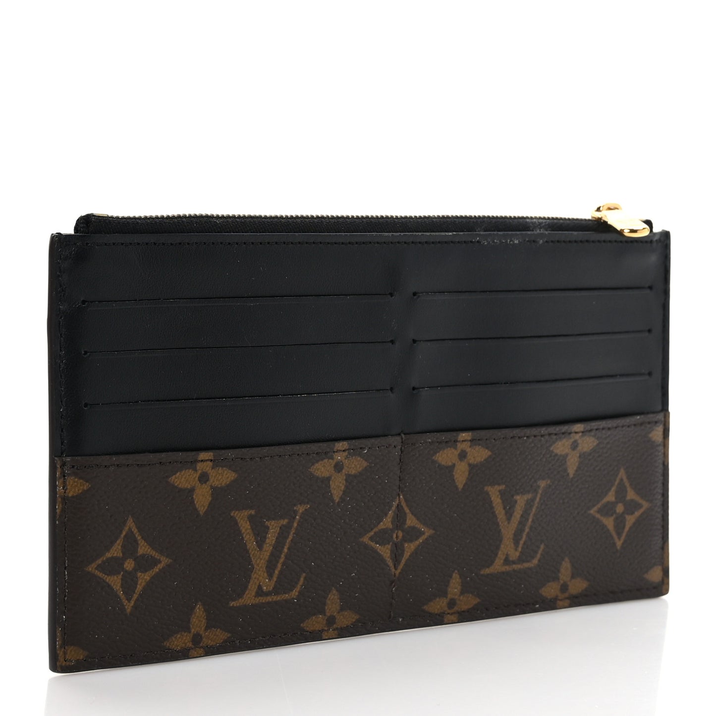 Monogram Slim Purse Black