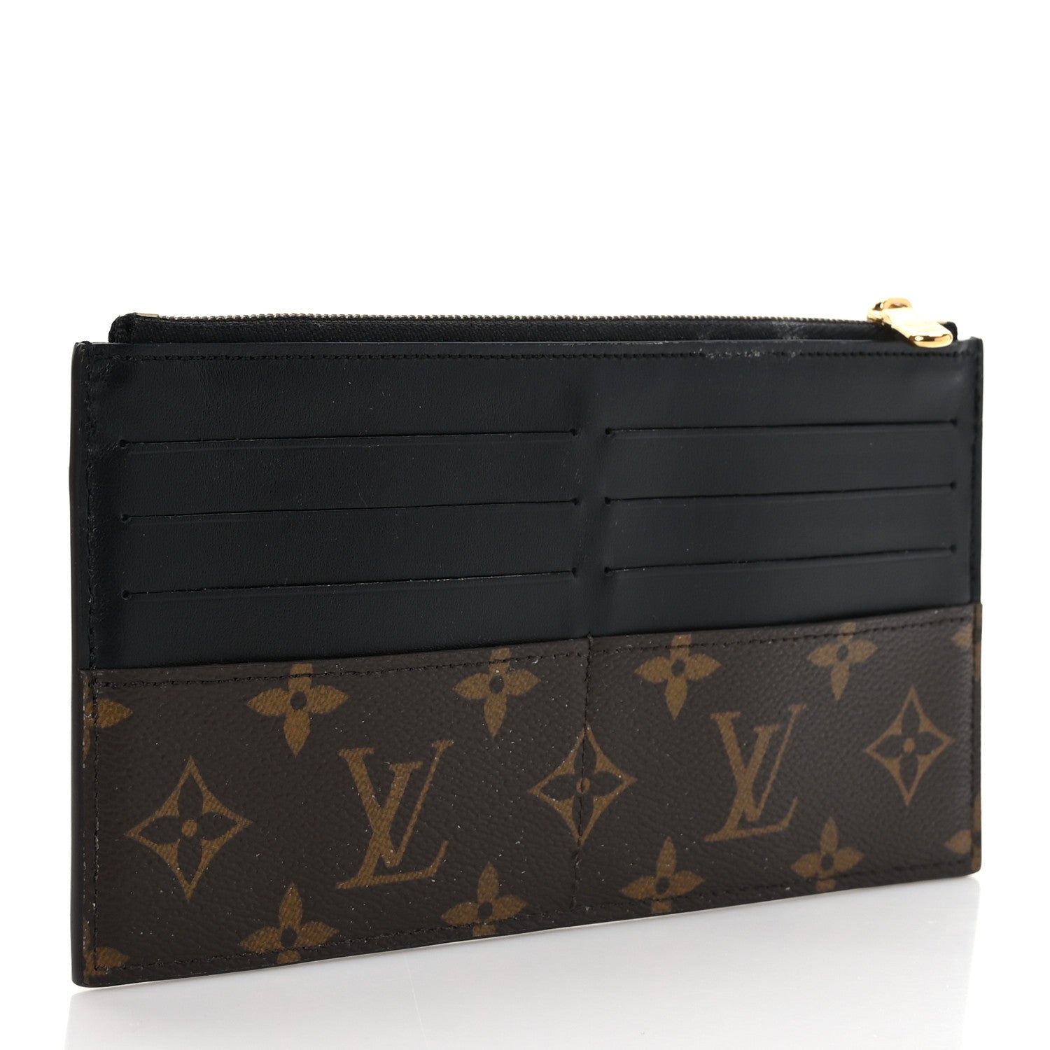 Louis Vuitton Monogram Slim Purse Black 3 of 6