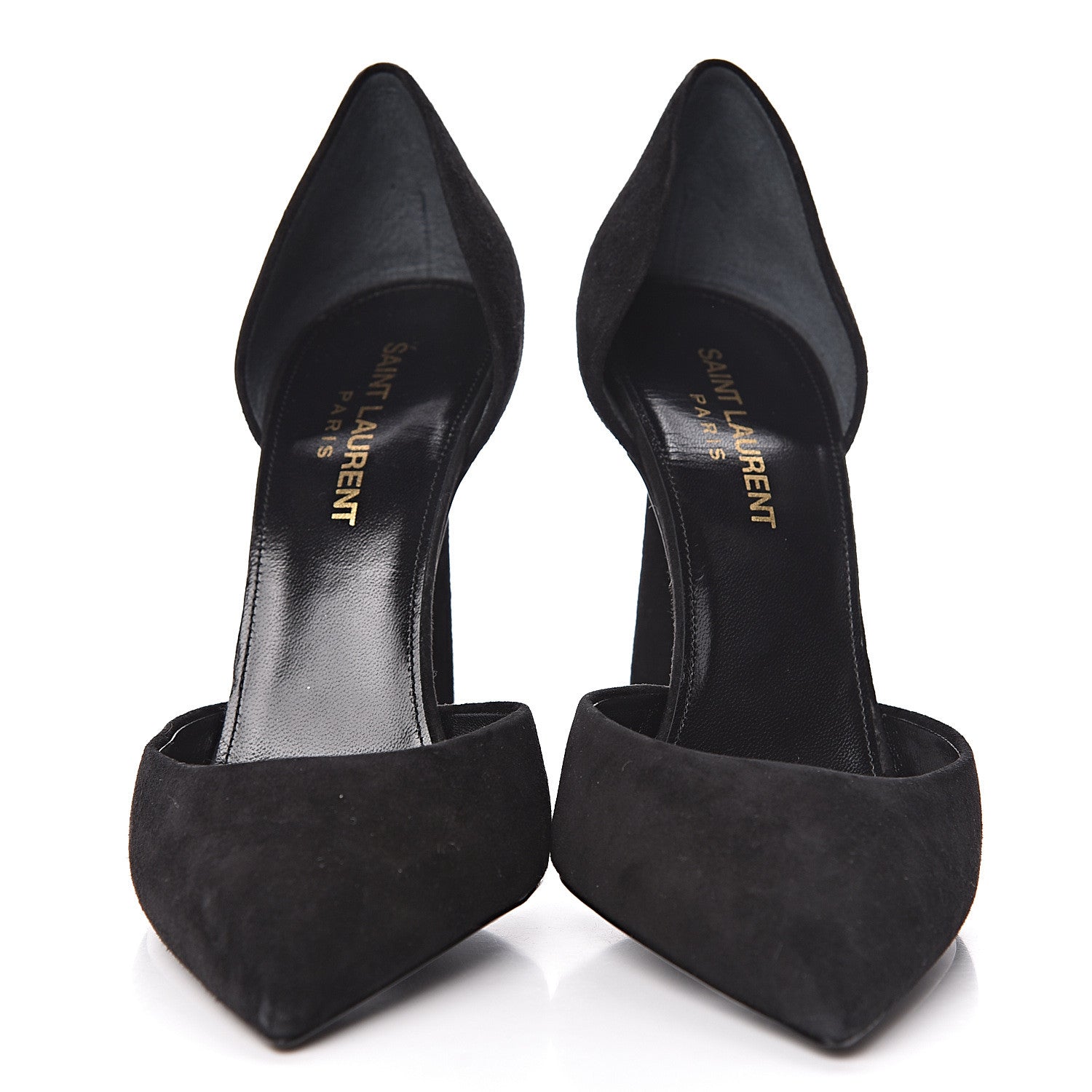 Saint Laurent Velvet Anja Pumps 37.5 Black 2 of 11