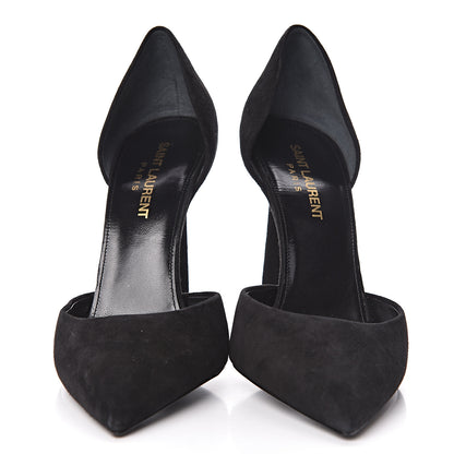 Saint Laurent Velvet Anja Pumps 37.5 Black 2 of 11