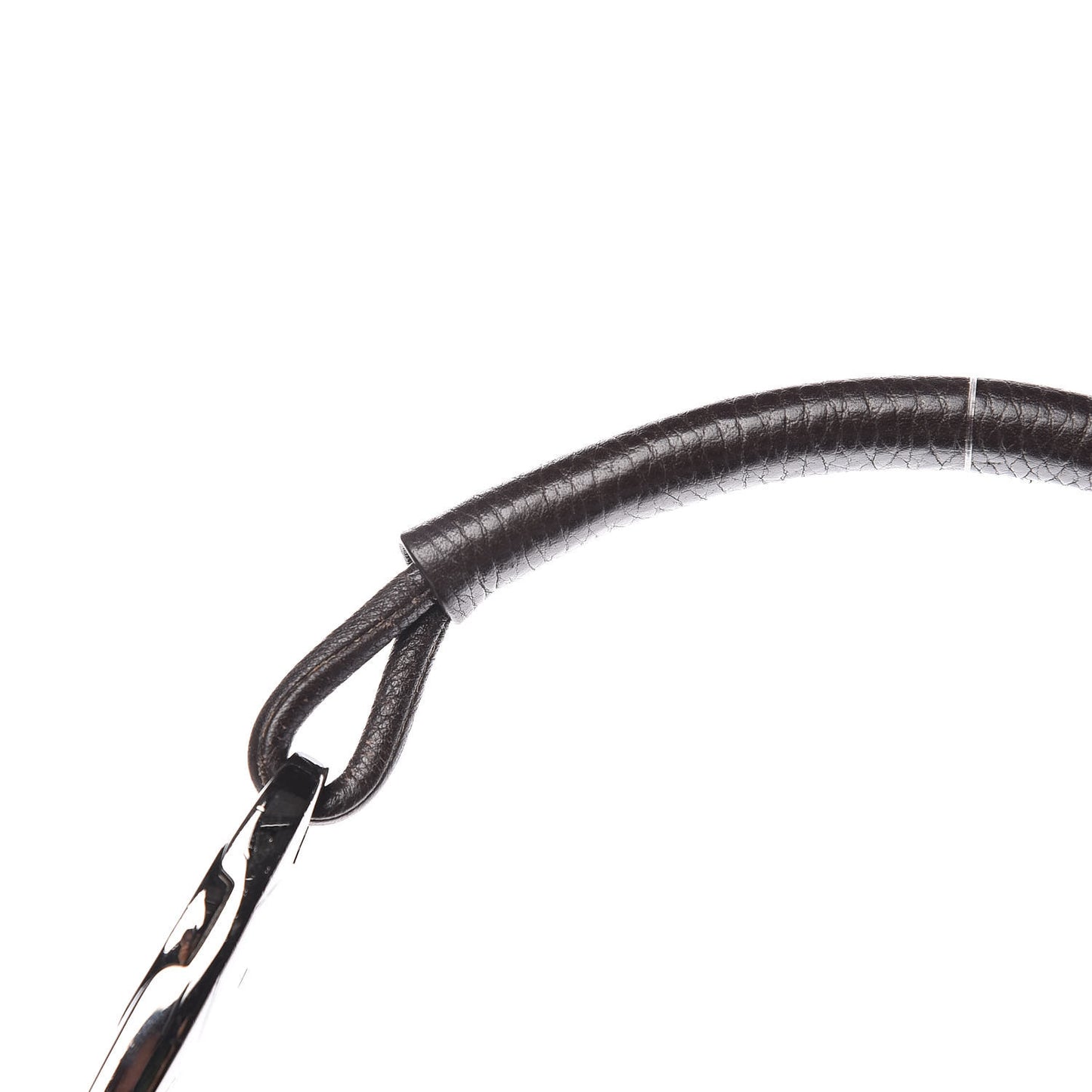Monogram Calfskin Horsebit Classic Ring Hobo Dark Brown