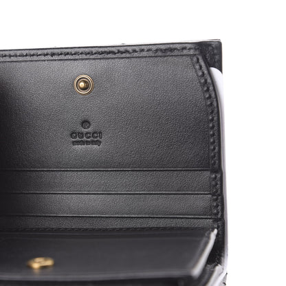 Gucci Calfskin Matelasse GG Marmont Card Case Wallet Black 6 of 6
