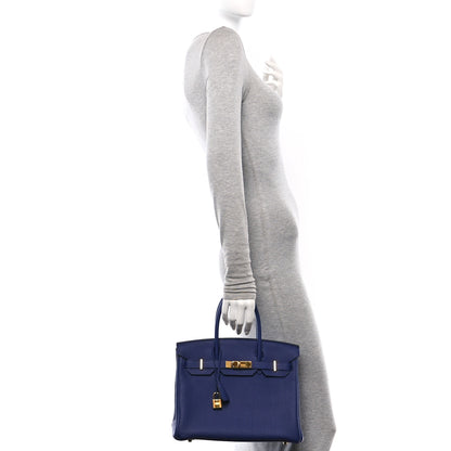 Hermes Togo Birkin 30 Bleu Encre 2 of 10