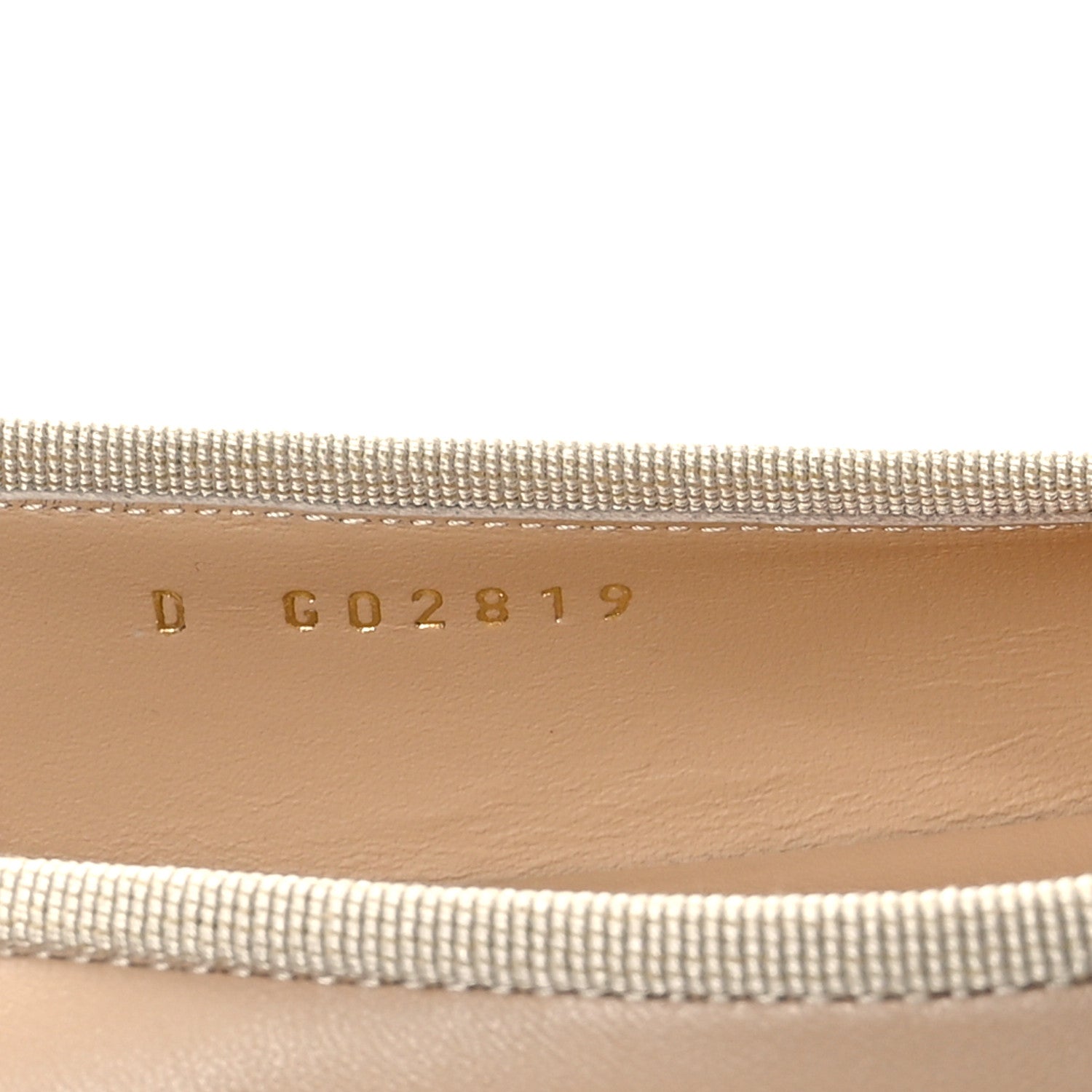 Chanel Lambskin Cap Toe CC Ballerina Flats 38.5 Beige Black 8 of 9