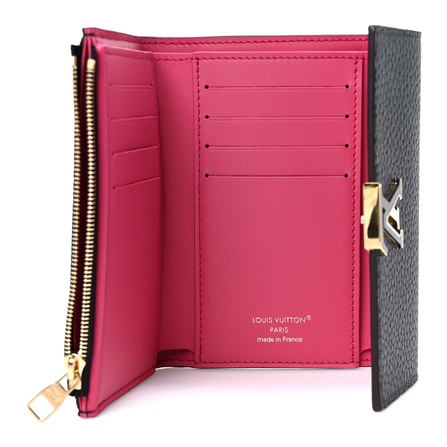 Taurillon Capucines Compact Wallet Black