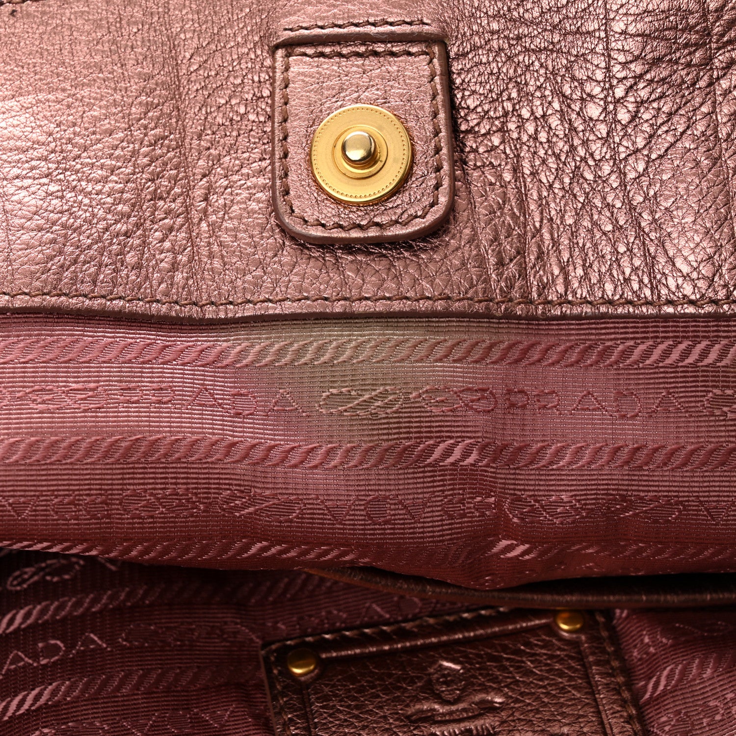 Prada Vitello Daino Shopping Tote Cipria Mordo 10 of 11