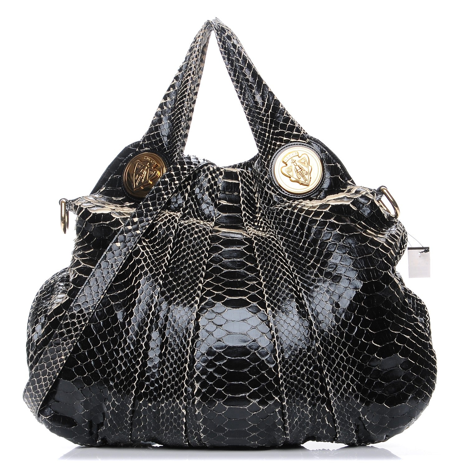 Gucci Python Medium Hysteria Top Handle Bag Black 1 of 8
