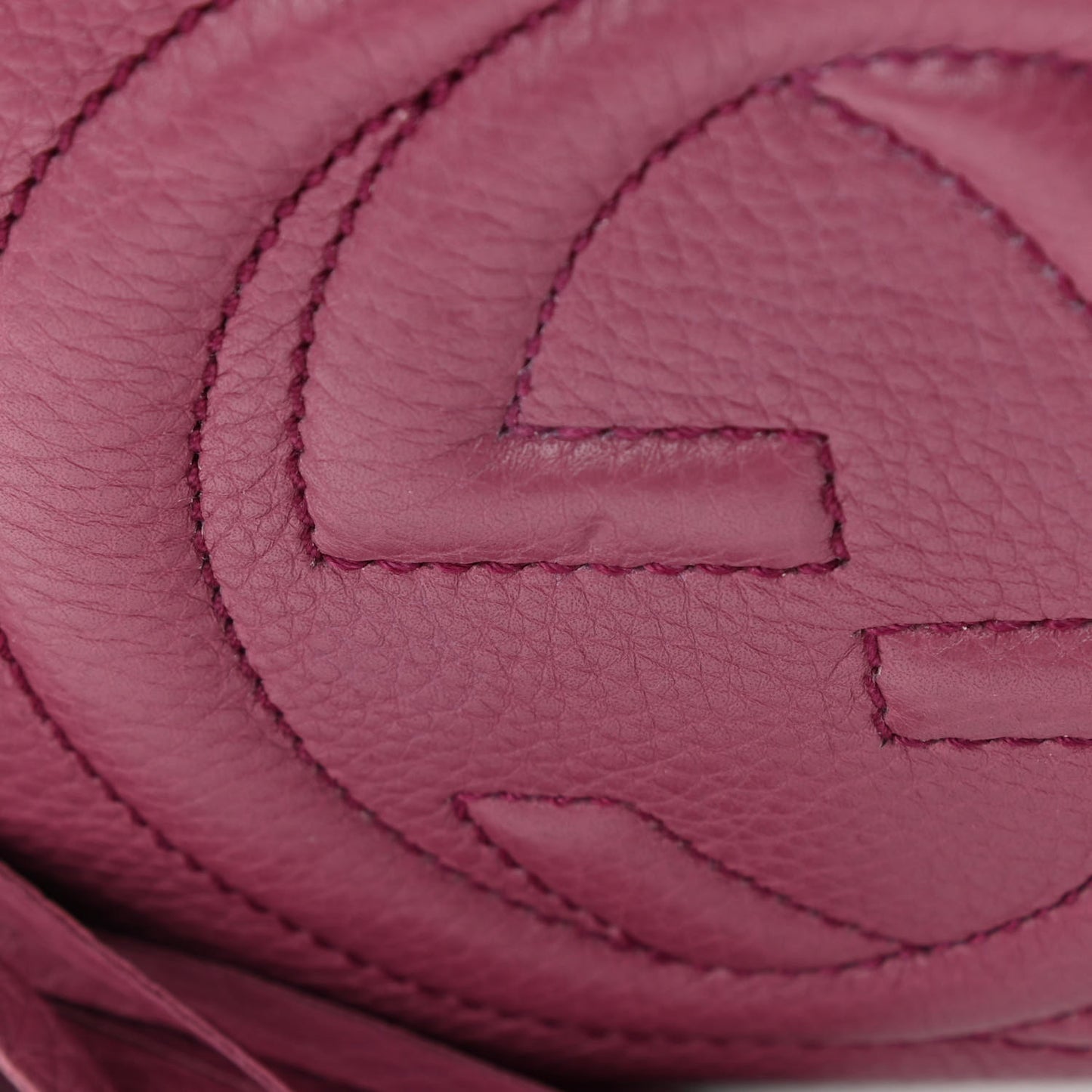 Pebbled Calfskin Small Soho Disco Bag Peonia Flower