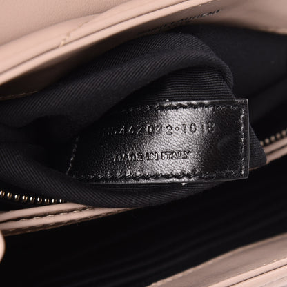 Saint Laurent Calfskin Y Quilted Monogram Toy Loulou Satchel Light Natural 8 of 11