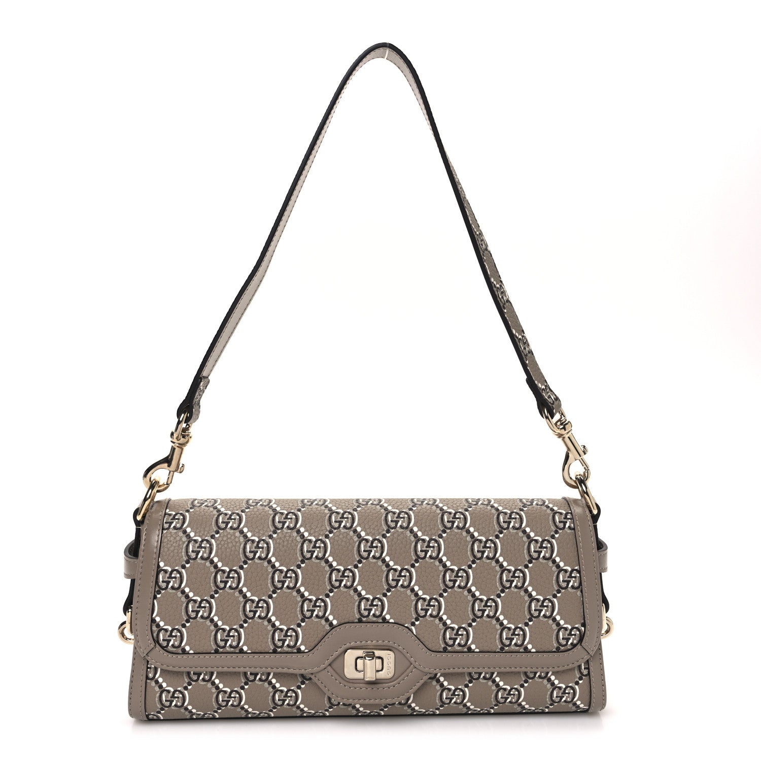 Gucci GG Shadow Monogram Small Luce Shoulder Bag Beige 1 of 10