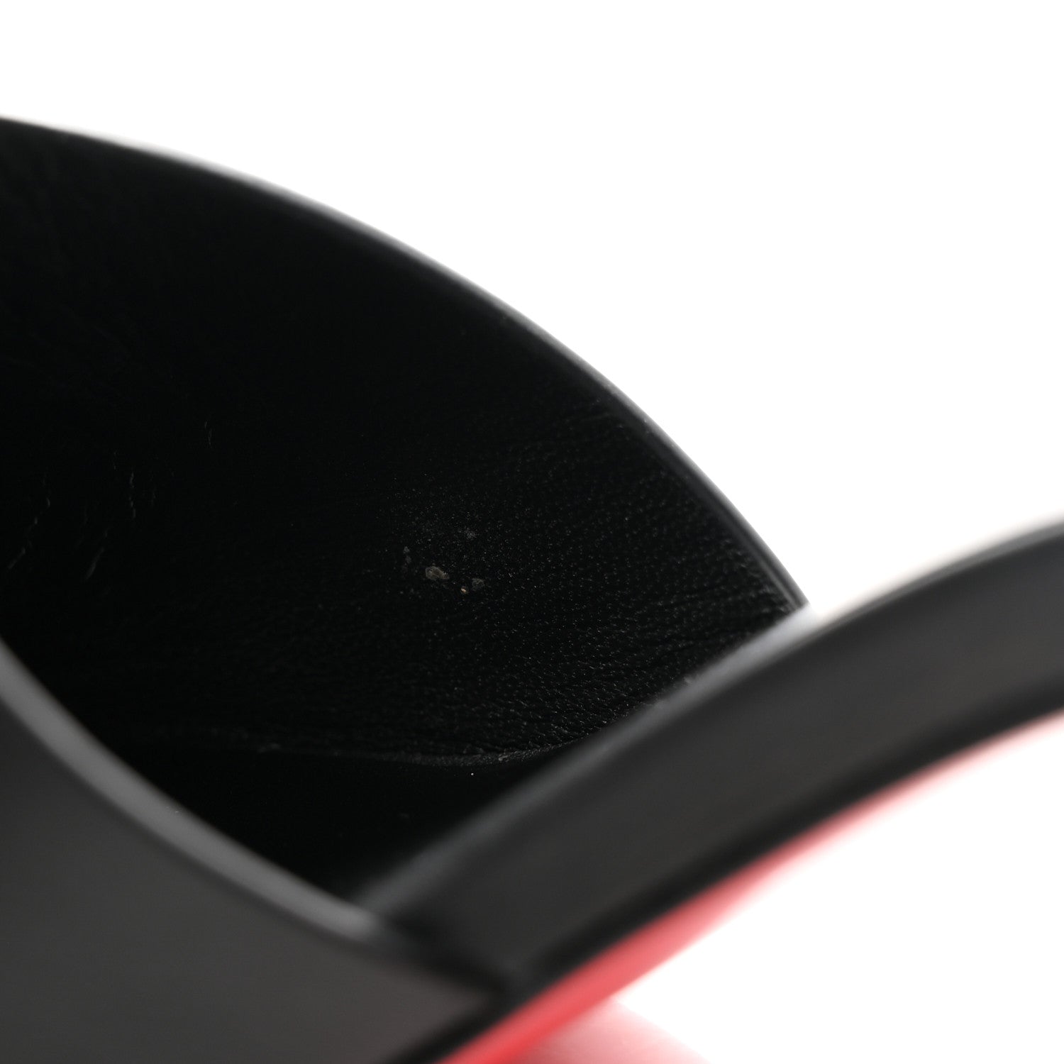 Christian Louboutin Calfskin Logo Embossed So CL 55 Mule 37.5 Black 9 of 10