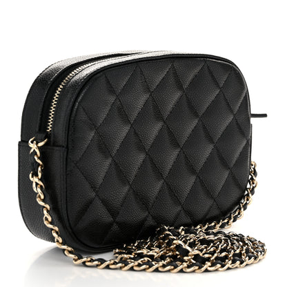 Chanel Caviar Quilted Chain Camera Bag Black 3 of 11