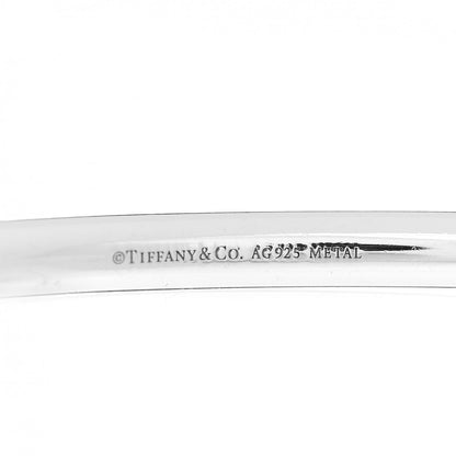 Tiffany Sterling Silver Rubedo Return to Tiffany Narrow Circle Edge Cuff Bracelet 4 of 4
