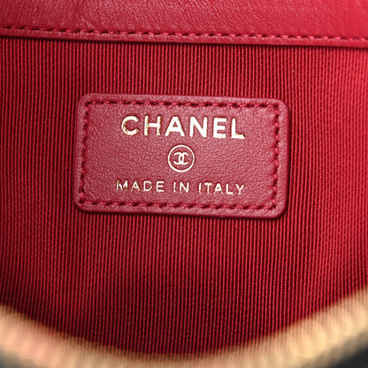 Chanel Shiny Crumpled Calfskin Quilted Large Chanel 19 Cosmetic Case Black 6 of 9