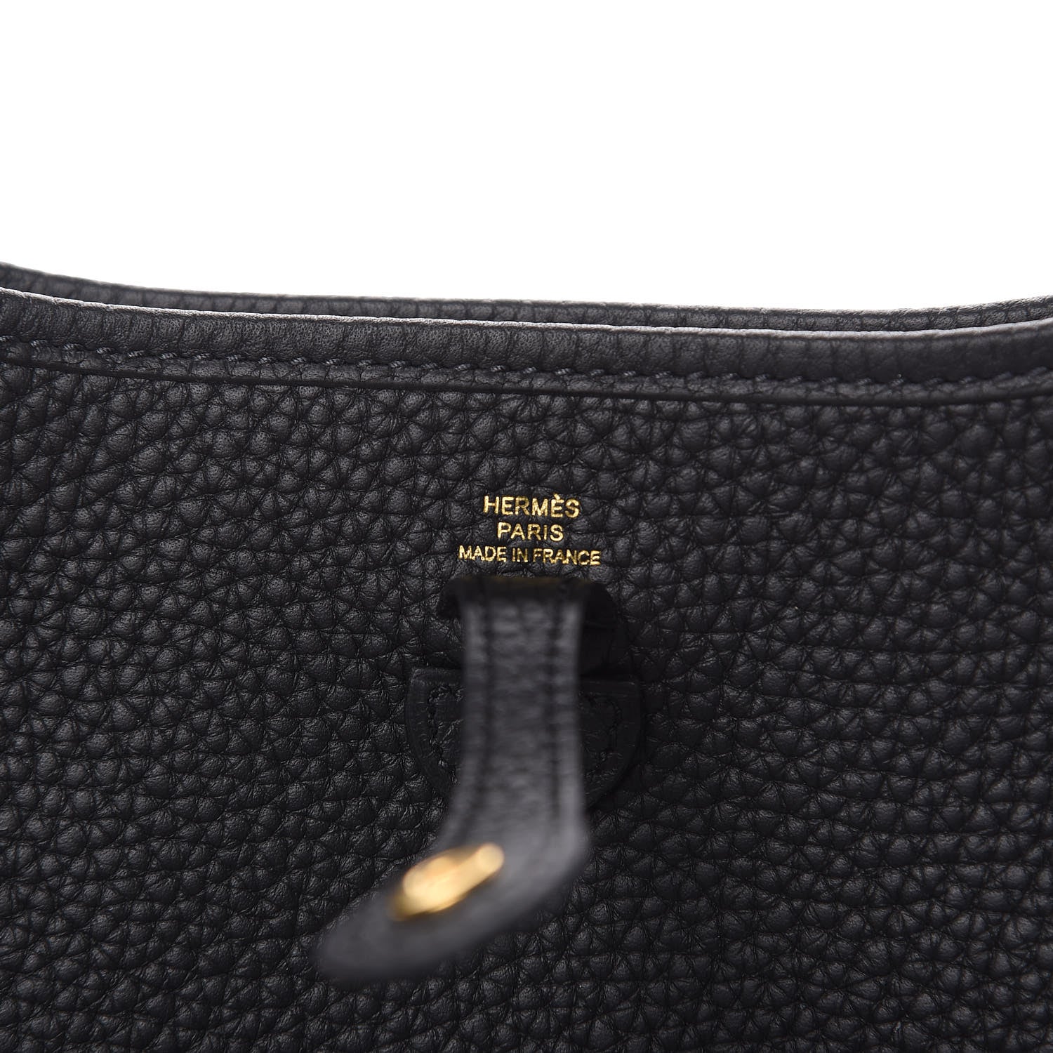 Hermes Taurillon Clemence Evelyne TPM Black 6 of 11