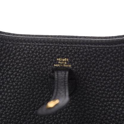 Hermes Taurillon Clemence Evelyne TPM Black 6 of 11