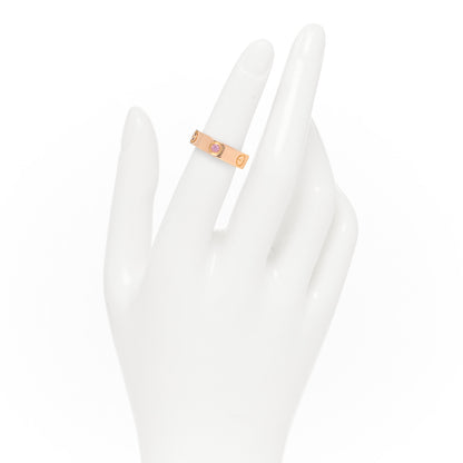 Cartier 18K Pink Gold Pink Sapphire 5.5mm LOVE Ring 50 5.25 2 of 4