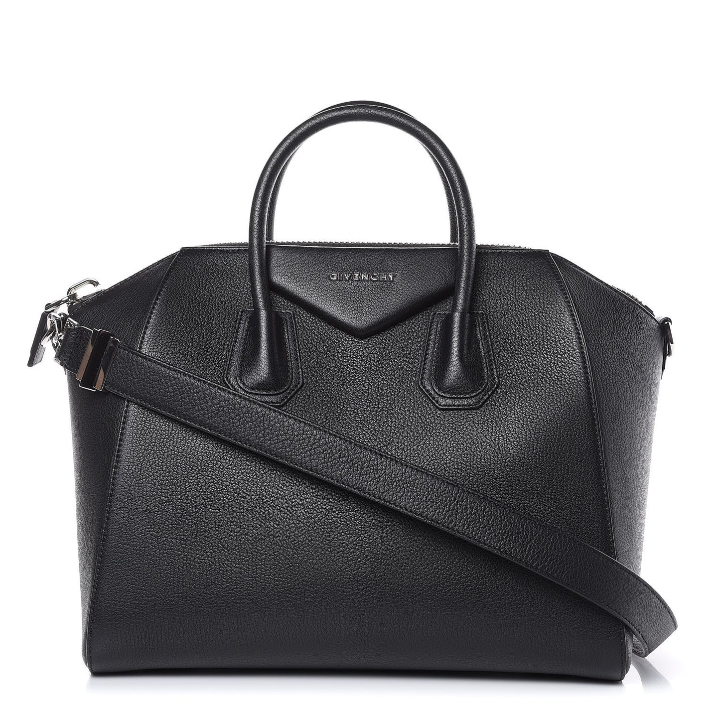 Sugar Goatskin Medium Antigona Black