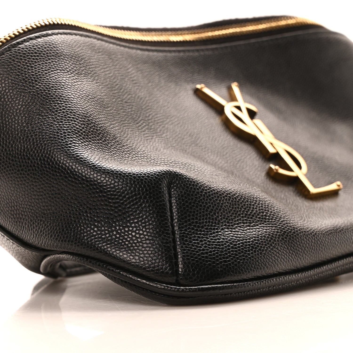 Saint Laurent Grain De Poudre Monogram Belt Bag Black 9 of 11