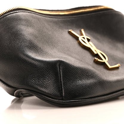 Saint Laurent Grain De Poudre Monogram Belt Bag Black 9 of 11