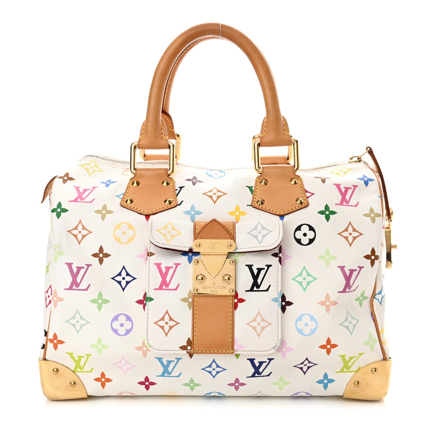 Monogram Multicolor Speedy 30 White