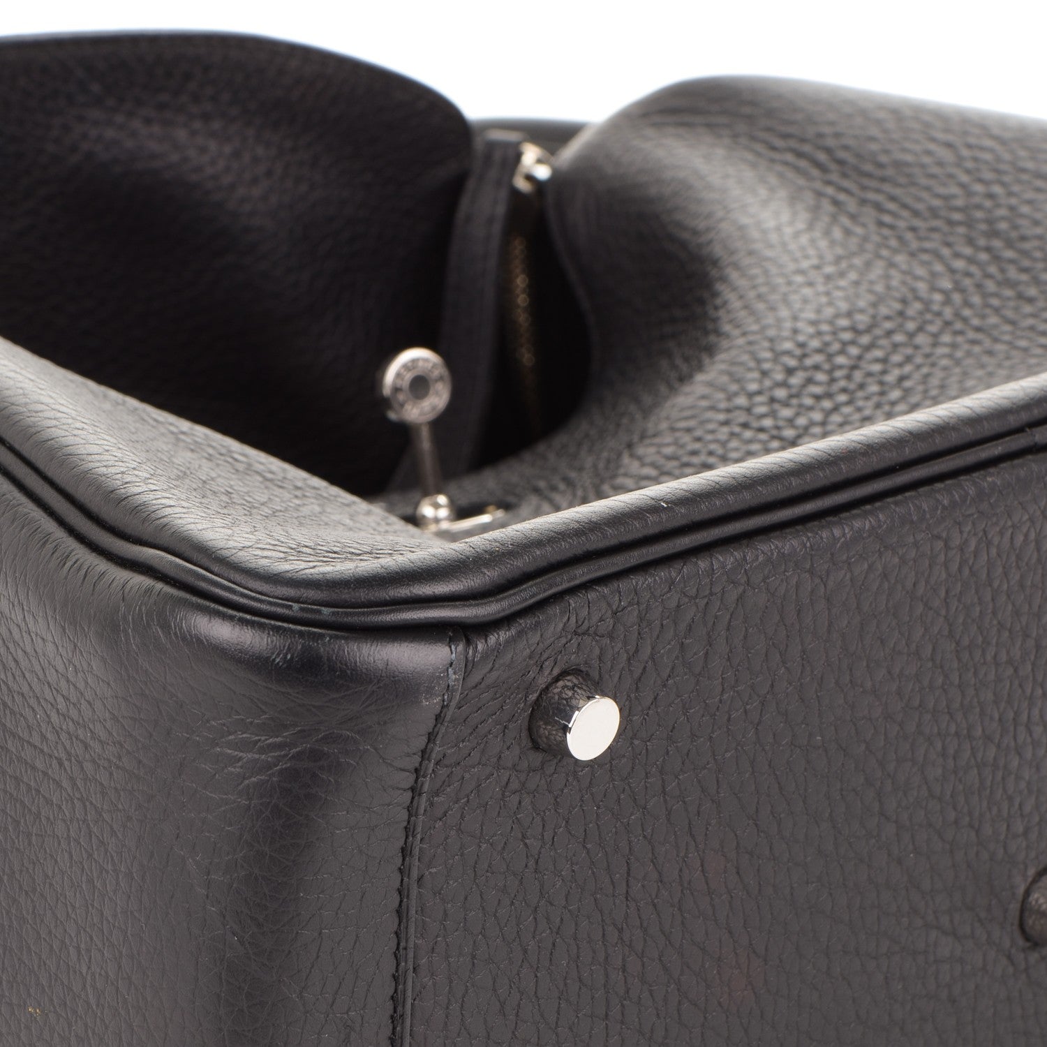 Hermes Taurillon Clemence Lindy 30 Black 12 of 16