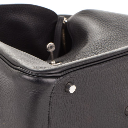 Hermes Taurillon Clemence Lindy 30 Black 12 of 16